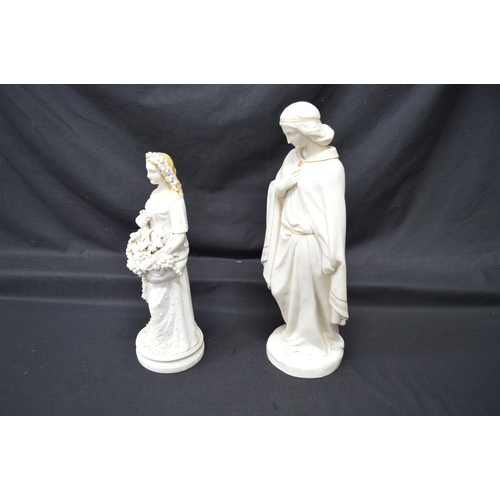 210 - WC Marshall Parianware figure of Hermione with gilt highlights and impressed marks - 16