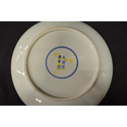 235 - Blue and white Chinese plate - 9