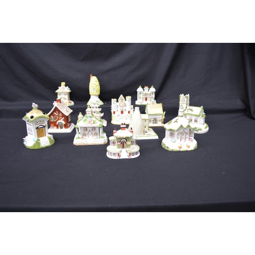 251 - Group of thirteen late 20th century Coalport houses