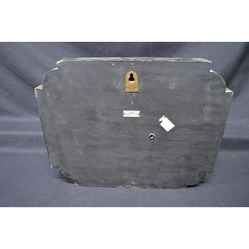 288 - Black painted chinoiserie wall barometer marked Fredrick W Young FIO Worthing to dial and label to v... 