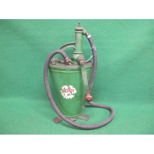 12 - Portable garage gear oil pump with hose and tap, having Castrol Hypoy 90 Gear Oil logos - 26