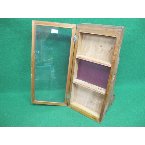 362 - Wood and glass shop counter top cigar display and dispensing case - 10