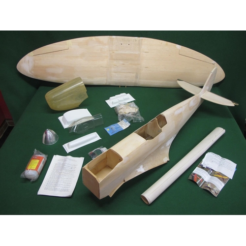 414 - DB Models Spitfire Mk1A.  This approx 1:5/4 scale balsa and plywood model is designed to be radio co... 