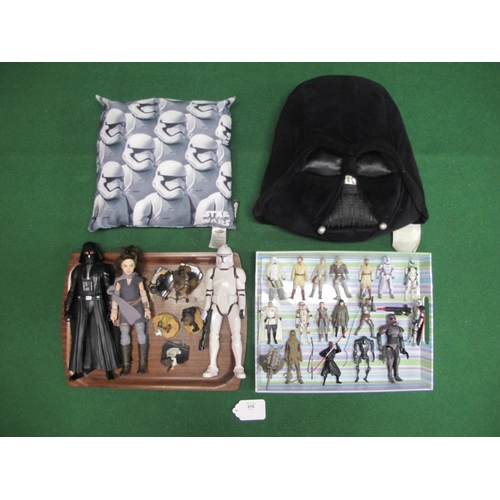 416 - Quantity of 2000's plastic Star Wars figures made by Hasbro and The Walt Disney Company to include: ... 