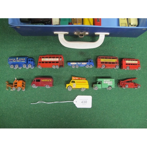 430 - Case of approx fifty loose, small, Lesney/Matchbox vehicles (mostly in good condition)