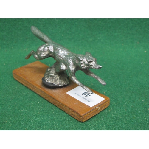 49 - Running fox mascot stamped Made In England on base - 5