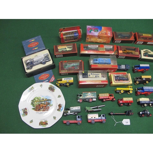 494 - Thirty seven boxed and loose metal and plastic steam lorry models from: Matchbox, Days Gone and Corg... 