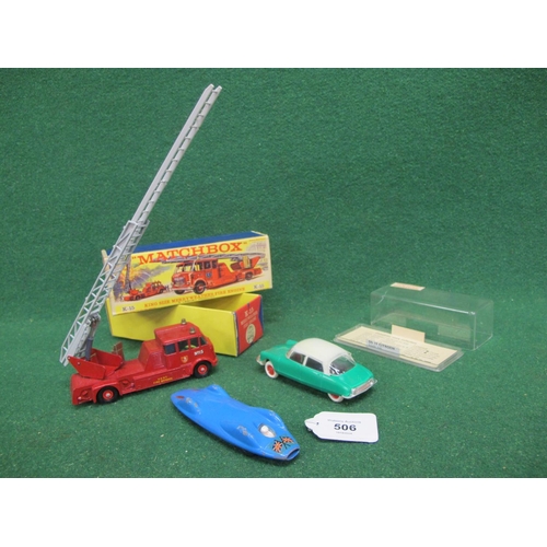 506 - Boxed 1960's Matchbox King-size K15 Merryweather Fire Engine for Kent Fire Brigade, a display boxed ... 