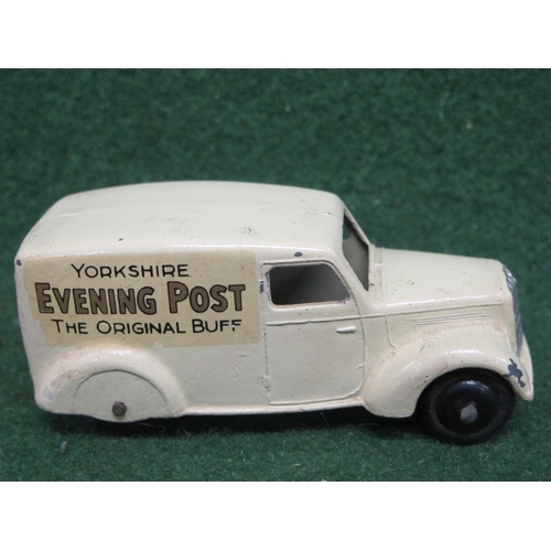 519 - Post-war Dinky 280E Delivery Van in cream with Yorkshire Evening Post-The Original Buff transfer wit... 