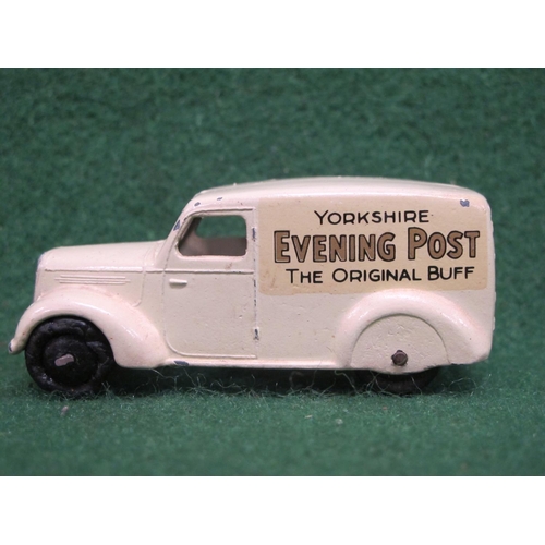 519 - Post-war Dinky 280E Delivery Van in cream with Yorkshire Evening Post-The Original Buff transfer wit... 