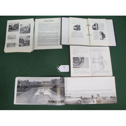 57 - Rolls Royce service instruction leaflets for 1940's and 1950's, 1969 Technical Manual, handbook for ... 