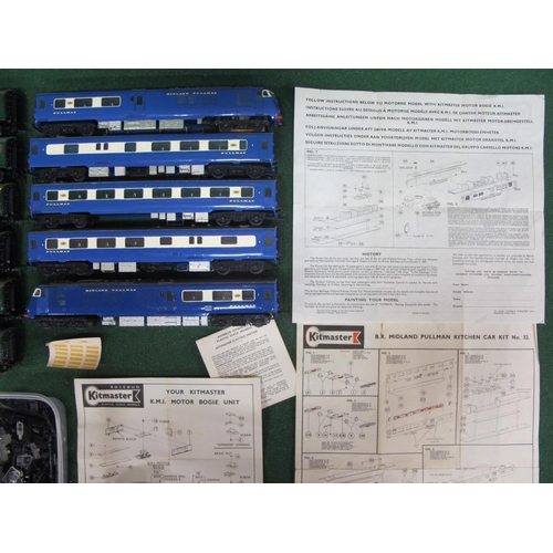 685 - Two built, painted and motorised trains in OO scale using Rosebud Kitmaster kits and electric motors... 