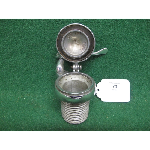 73 - British made chromed lever operated fuel cap with large thread, of unknown origin - 1.5