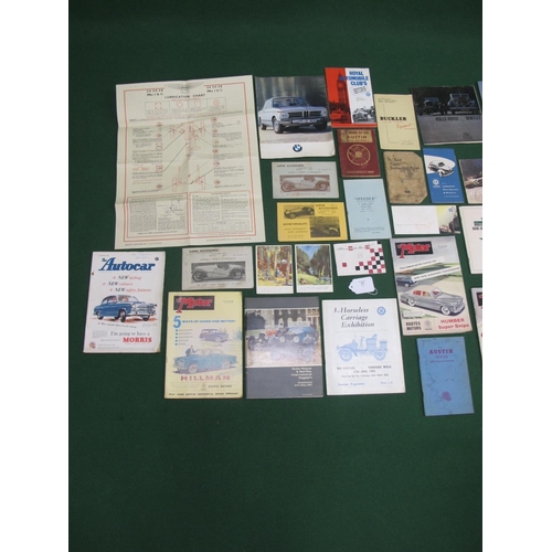 77 - Quantity of motoring brochures, race programmes, publications, owners handbooks, Jaguar 2.4, 3.4, 3.... 