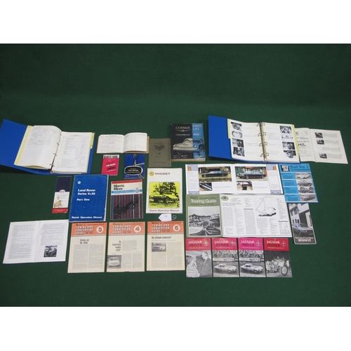 78 - Workshop manuals for: Landrover Series II 7 IIa, BMW 2500-3.3: Vols 1 & 2, MG Midget, Morris Minor, ... 