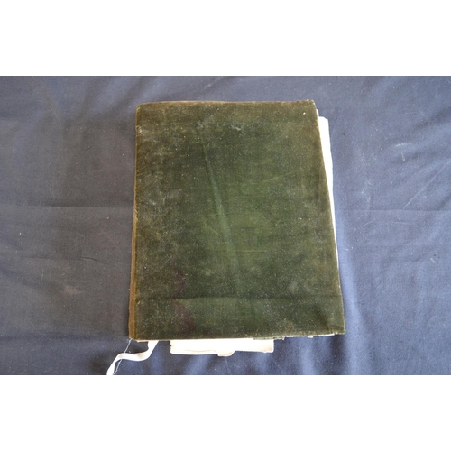 171 - Scrap album once belonging to Anne Fisher, dated 1859 containing personal entries, pictures and cyph... 