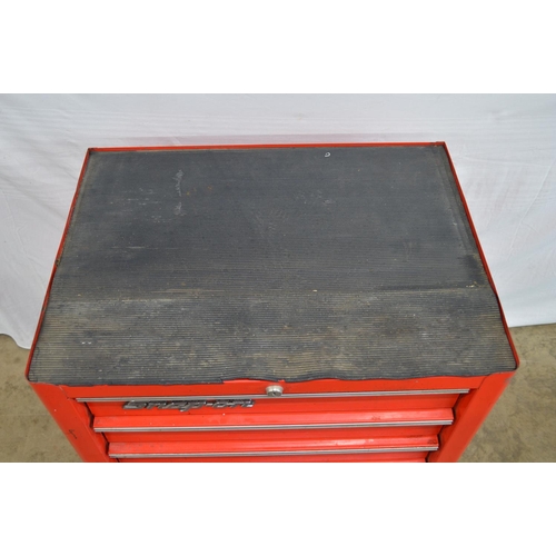 18 - Snap-On four drawer tool cabinet on wheels - 68cm x 50cm x 80cm tall