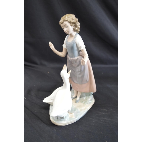 195 - Group of six Lladro and Nao figures of young ladies