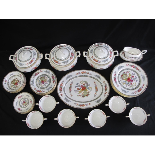 206 - Paragon Tree of Kashmir pattern tea and dinner service to comprise: three circular lidded tureens, 3... 
