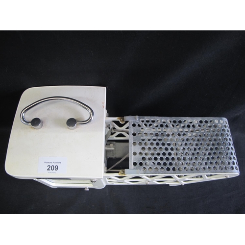 209 - Casella, London, Serial No. 32690 metal framed barograph - 35cm long