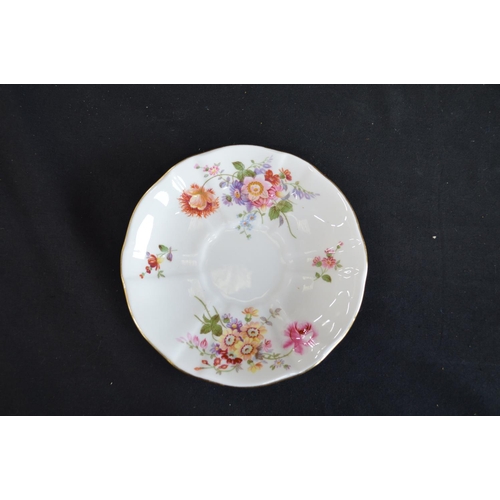 42 - Royal Crown Derby, Derby Posies pattern part teaset to comprise: cake plate, sugar bowl, seven tea c... 