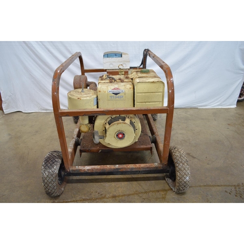 6 - Erskine 6 KVA generator with 11hp Briggs & Stratton engine.  Serial No. 79575, mounted on four wheel... 