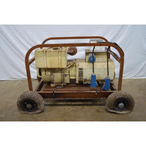 6 - Erskine 6 KVA generator with 11hp Briggs & Stratton engine.  Serial No. 79575, mounted on four wheel... 