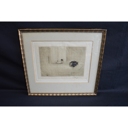 79 - Cedric Hodgson (1894-1947, Rye, Sussex), print of young lady sleeping, signed lower right in pencil ... 