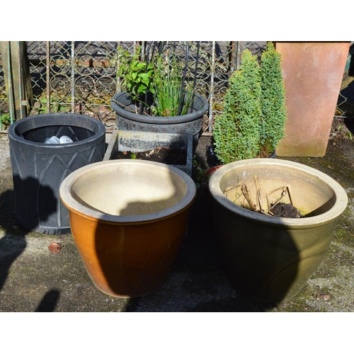 72 - Group of seven various plant pots