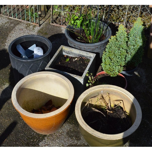 72 - Group of seven various plant pots