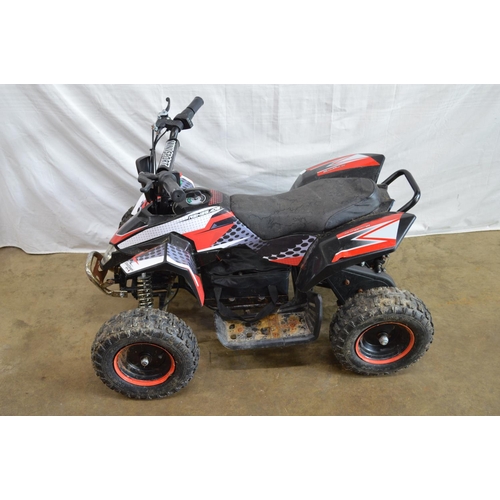 34 - Childs Renegade electric quad bike (no charger and sold as seen)