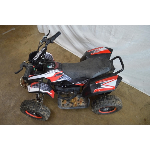 34 - Childs Renegade electric quad bike (no charger and sold as seen)