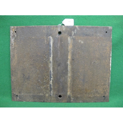 100 - Midland Railway cast iron Trespass sign dated 1893 - 26.75