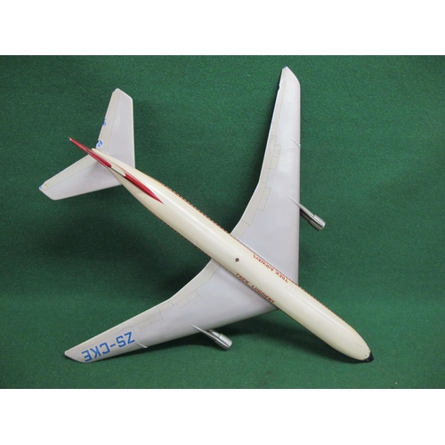 102 - 1960's Travel Agents model of a Trek Lugdiens four engined airliner - wingspan 34.5