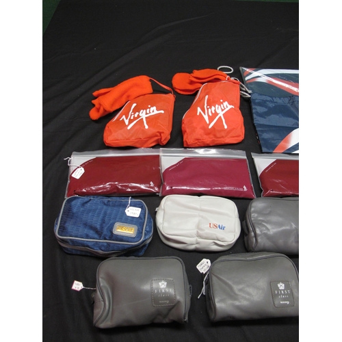 108 - Quantity of airline merchandise and memorabilia to include: two 1990's Virgin Atlantic cabin packs i... 