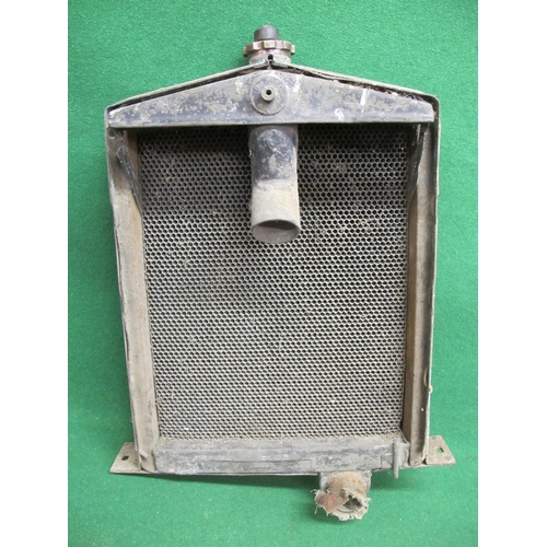 11 - Pre-war Morris Cowley radiator with cap and badge