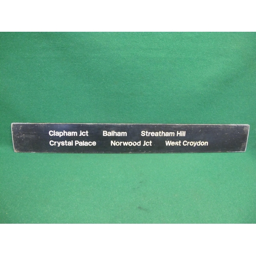 110 - Southern Region double sided wooden destination board for Clapham Jct, Balham, Streatham Hill, Cryst... 