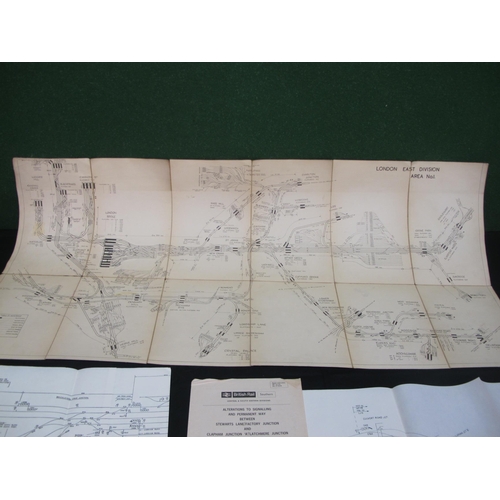 120 - Quantity of Signalling Alterations paperwork, technical drawings and maps for British Rail, Network ... 