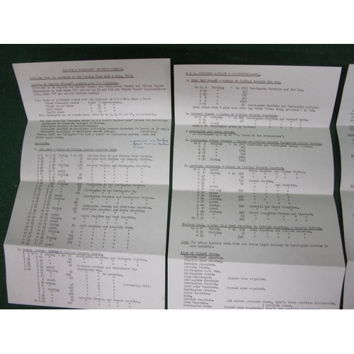 163 - Cleator & Workington Junction Railway (C&WJR), opened in 1879, Working timetable for 1910 together w... 