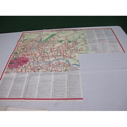 185 - London's Bus Routes map with key - 49.75