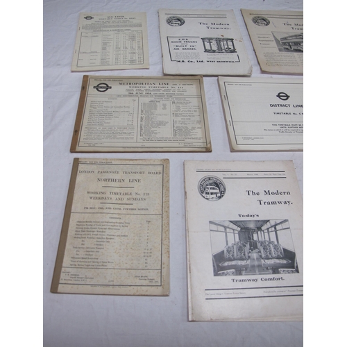 190 - Two London Passenger Transport Board Working timetables for District & Piccadilly Lines of 1946 and ... 