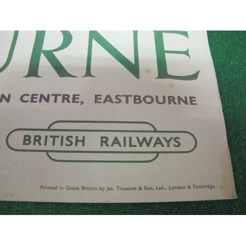 197 - A British Railways Executive (Southern Region) 1950's poster for Eastbourne featuring a Ronald Lampi... 