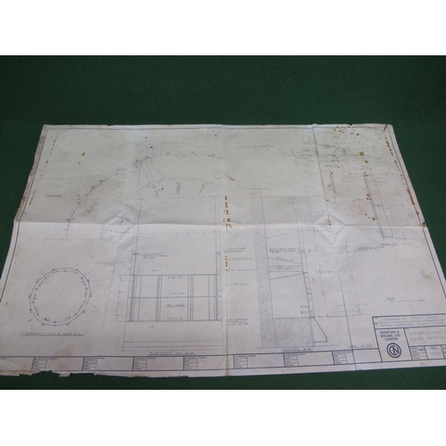 228 - Six 1969/1970 folded plans of constructional details of parts for the Trinity House Royal Sovereign ... 