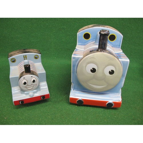 230 - Thomas the Tank Cookie Jar and Thomas the Tank Engine & Friends Money Box by Wade, Staffordshire, bo... 