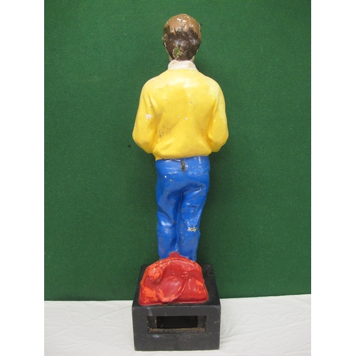 233 - 1960's fibreglass outside shop Please Help The Blind charity collection box held by a small boy - 11... 