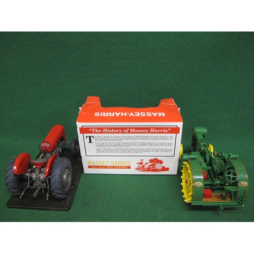 255 - Three 1:16 scale detailed metal and plastic tractor models to comprise: Massey Harris Mustang made f... 