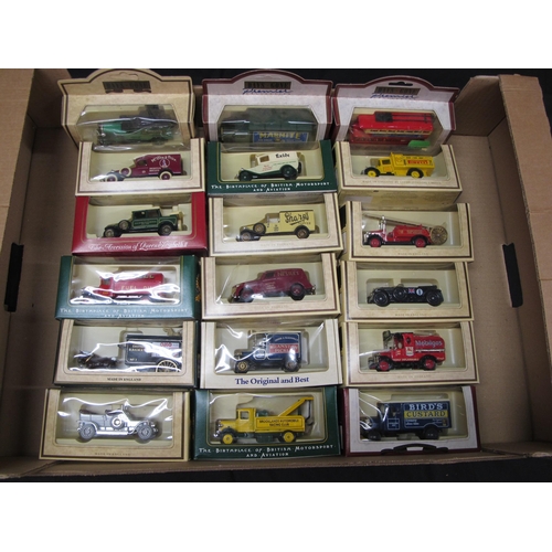 275 - Thirty nine boxed Lledo/Days Gone diecast model cars, vans, lorries, buses and a horse drawn dray