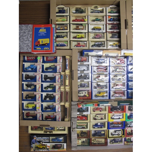 290 - Seven boxes containing approx 152 boxed Lledo Days Gone promotional picture vans, commemorative and ... 