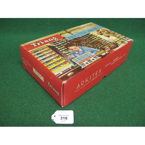 318 - Boxed Triang Spot-on OO scale Arkitex scale model construction kit Set B with 1961 handbook and cata... 