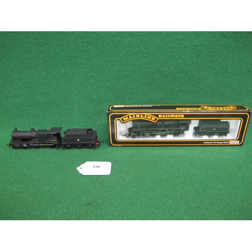 336 - All metal, possibly Gem, kit built OO scale motorised model of Compound 4-4-0 tender locomotive No. ... 